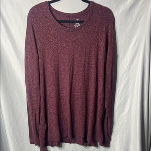 American Eagle Outfitters Burgundy Soft & Sexy Top